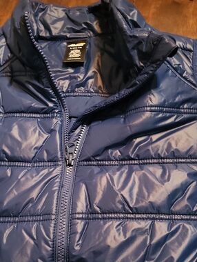 Navy Blue Quilted Puffer Vest